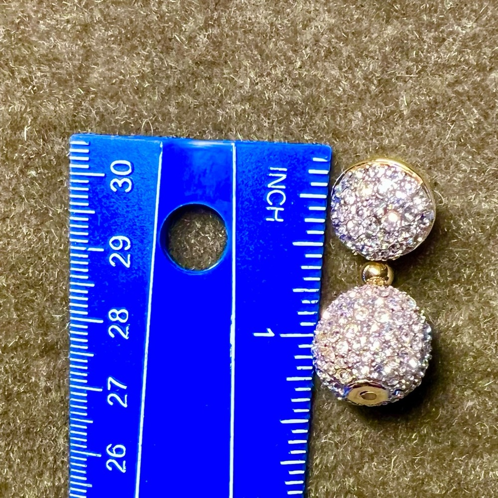 SWAROVSKI SIGNED CRYSTAL PAVE DROP EARRINGS